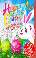 Easter Coloring Book for Kids Ages 4-8