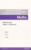 Pearson Primary Progress and Assess Maths End of Year Tests: Y4 8-pack