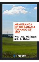 Memoranda of the Bahama tornado of 1850