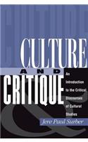 Culture and Critique