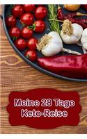 Meine 28 Tage Keto-Reise: Ketogene Diät Tagebuch zum Ausfüllen Design "Gemüsepfanne"