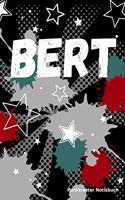 Bert Punktraster Notizbuch: Graffiti Soft Cover Personalisiert Mit Namen I Dot Grid Journal Notebook