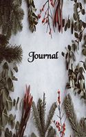 Journal: Christmas journal notebook with a pretty Seasonal cover, ideal Christmas stocking filler gift. Blank lined pages.