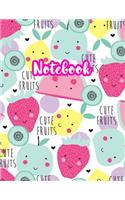 Notebook: Cute Blank Lined Journal Large 8.5 x 11 Matte Cover Design with Ruled White Paper Interior (Perfect for School Notes, Girls and Boys Diary, Kids Wri