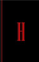 Monogram Letter H Journal