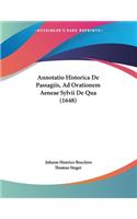 Annotatio Historica De Passagiis, Ad Orationem Aeneae Sylvii De Qua (1648)