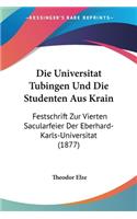 Universitat Tubingen Und Die Studenten Aus Krain