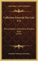 Collection Generale Des Loix V11