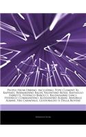 Articles on People from Urbino, Including: Pope Clement XI, Raphael, Bernardino Baldi, Valentino Rossi, Raffaello Fabretti, Federico Barocci, Baldassa