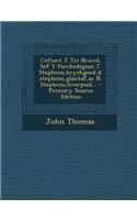 Cofiant y Tri Brawd, Sef y Parchedigion J. Stephens, Brychgoed, D.Stephens, Glantaf, AC N. Stephens, Liverpool... - Primary Source Edition