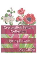 Cross-stitch Pattern Collection: Spring Flowers(2 Cross-Stitch Embroidery)