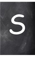 2020 Daily Planner Monogram S Personalized S Chalkboard 388 Pages
