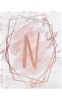 Letter N Lined Journal