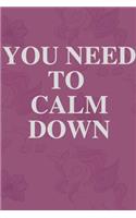 You Need to Calm Down Notebook: Taylor Swift Composition Journal, College Ruled Blank Lined Designer Notebook Journal