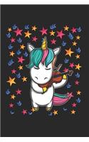 Stars Violine Music Unicorn Notebook: Lined Paper Journal 6x9 - 120 Pages