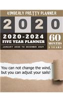 5 Year Planner 2020-2024: 5 year planner organizer - Five Year Planner 2020-2024: 60 Months Yearly and Monthly Calendar Planner - inspire quote design