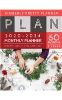 5 year monthly planner 2020-2024