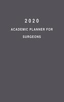 2020 Academic Planner For Surgeons