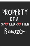 Property Of A Spoiled Rotten Bowzer: Lined Journal, 120 Pages, 6 x 9, Bowzer Dog Gift Idea, Black Matte Finish (Property Of A Spoiled Rotten Bowzer Journal)