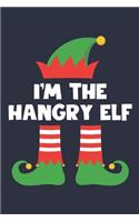 Hangry Elf Notebook - Funny Christmas Gift for Hangry Diary - Family Xmas Holiday Journal
