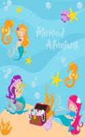 Mermaid Adventures: Composition Style Notebook, 8.5x11, 150 handwriting pages