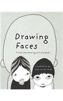 Drawing Faces: Finish the drawing activity book - 350 pages