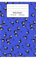 Wide Ruled Composition Notebook 6" x 9". Guitar Instruments Music Rock: 6" x 9". 200 Pages. Book Cover With Beautiful Guitar Instruments Music Rock Background Pattern.