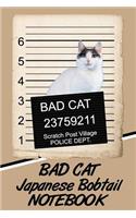 Bad Cat Japanese Bobtail Notebook