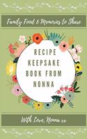 Recipe Keepsake Book From Nonna