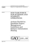 DOD Task Force for Business and Stability Operations