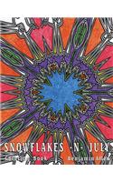 Snowflakes -n- July: Adults & Kids Stress Relieving Coloring Book