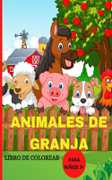 Animales de Granja Libro de Colorear Para Niños