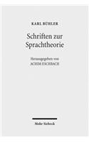 Schriften zur Sprachtheorie