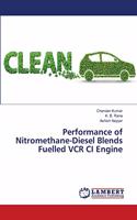 Performance of Nitromethane-Diesel Blends Fuelled VCR CI Engine
