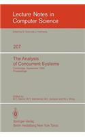 Analysis of Concurrent Systems