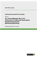 Zur Anwendbarkeit des § 213 Alternative 2 StGB unter besonderer Berücksichtigung der BGH-Rechtsprechung