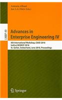 Advances in Enterprise Engineering IV