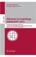 Advances in Cryptology - Eurocrypt 2013