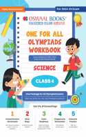 Oswaal One for All Olympiad Workbook Class 4 Science for 2024-25 Exam