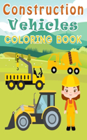 Construction Vehicles Coloring Book
