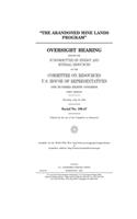 The abandoned mine lands program