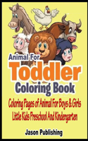 Animal For Toddler Coloring Book
