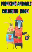 Drinking Animals Coloring Book