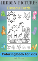 Hidden Pictures: Dinosaur Puzzle-Coloring book for kids 3-5 years