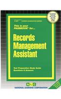 Records Management Assistant: Passbooks Study Guide