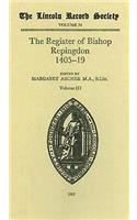 Register of Bishop Philip Repingdon 1405-1419