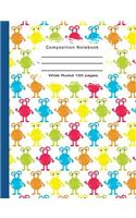Composition Notebook Wide Ruled 150 Pages