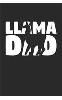 Llama Notebook 'Llama Dad' - Llama Diary - Father's Day Gift for Animal Lover - Mens Writing Journal
