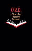 Ord Obsessive Reading Disorder: Food Journal Log