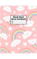 Blank Sheet Music Notebook